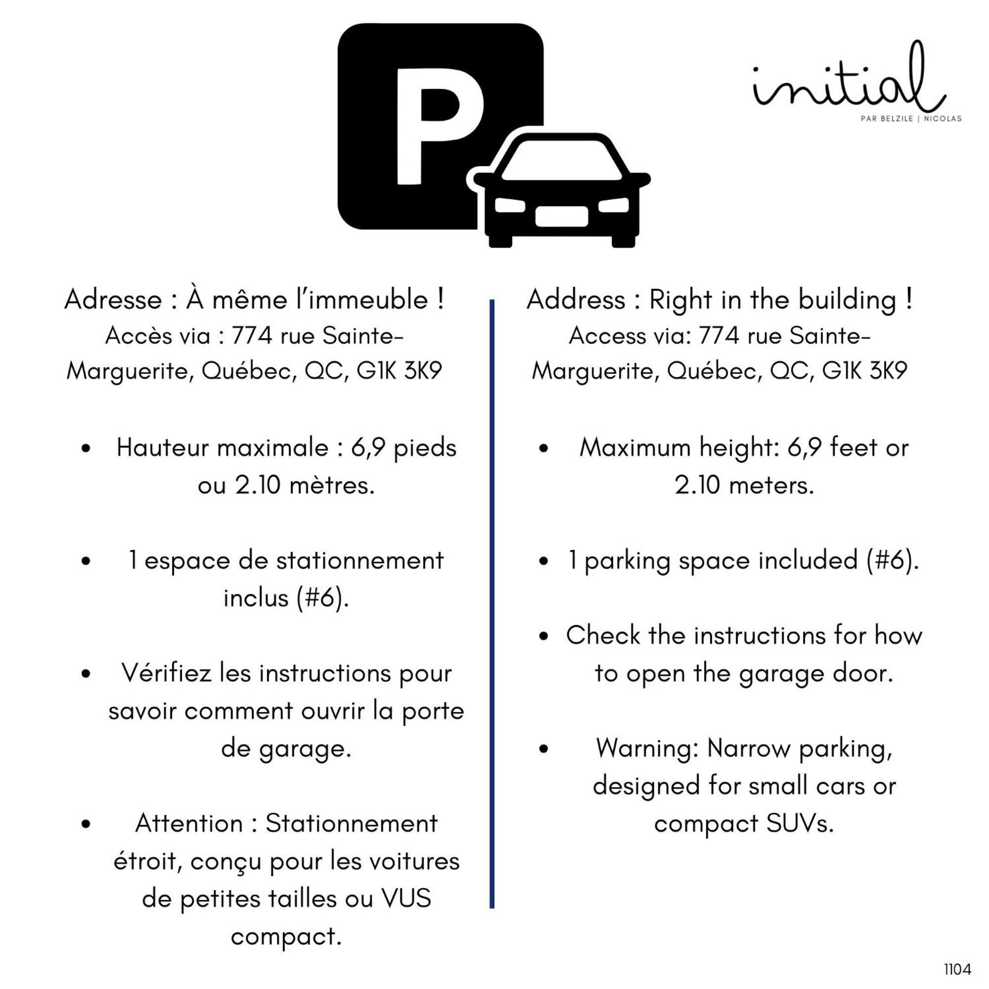 Initial-matisse- Quebec-parking And Pool